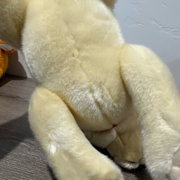 Gund 14” Cooper Yellow Labrador Dog 88947 Red Bow Laying stuffed plush toy lab - Picture 5 of 8